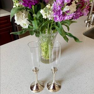 Nambe Toasting Flutes